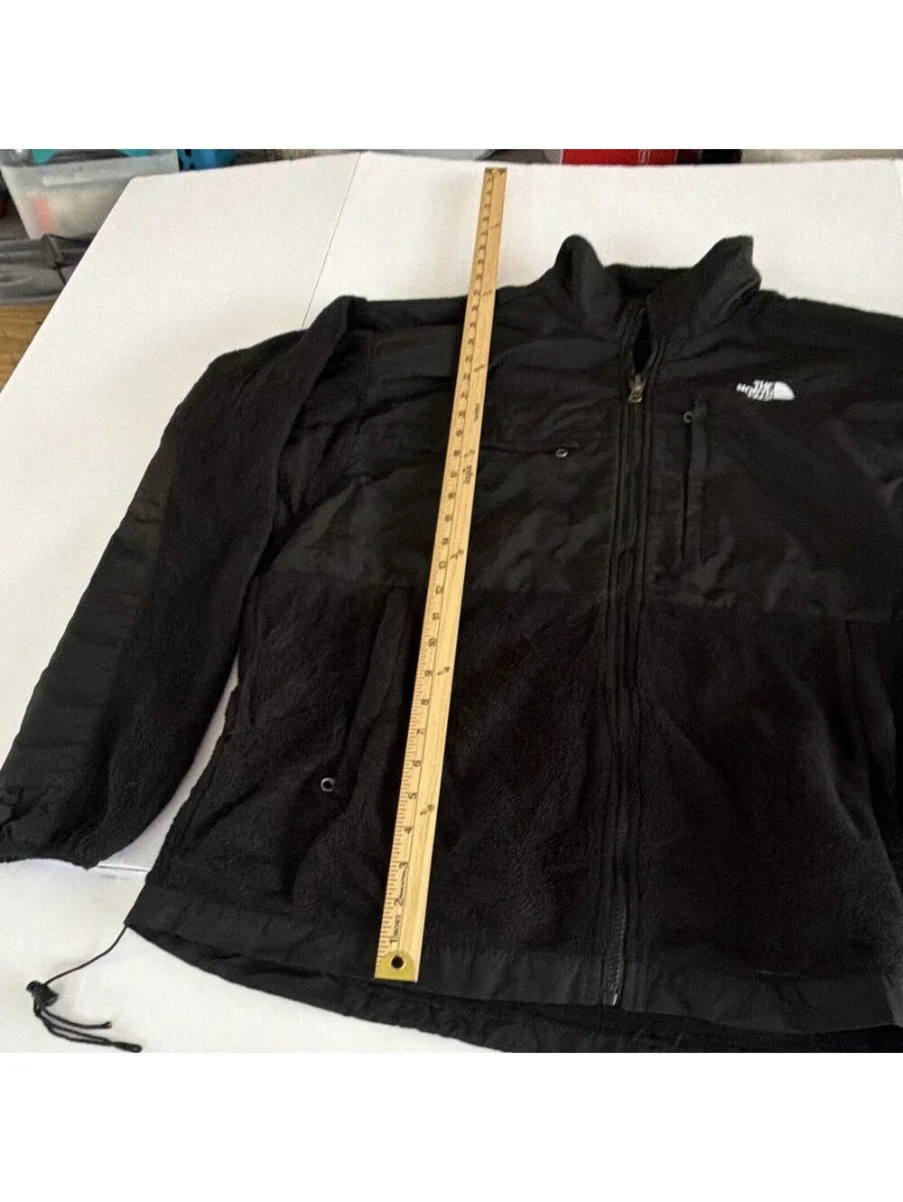 The North Face Men’s Black Solid Full Zip Stand-Up Collar Logo Jacket Size XL
